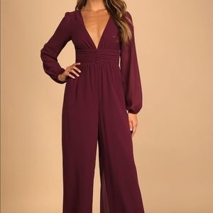 Lulus Devine Date Night Plum Purple Tie Back